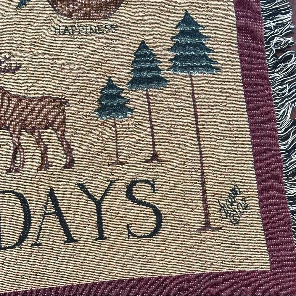 2002 Patriotic Santa Christmas Throw - 36x47’’